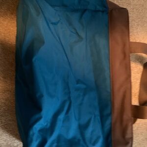 Blue and Brown Tote Bag
